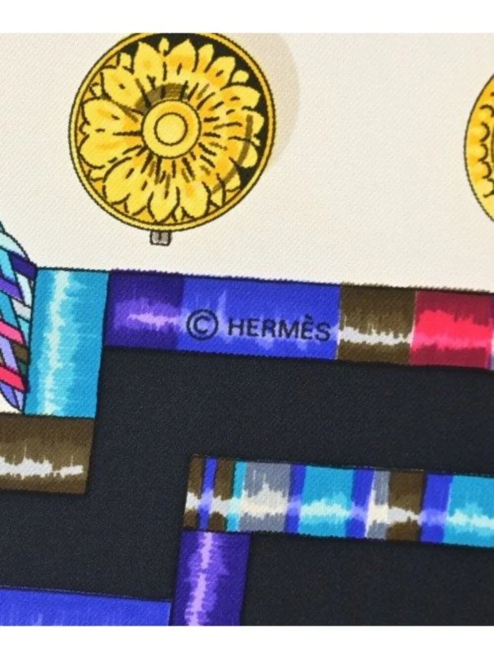 Hermes Bandana Scarf Black
